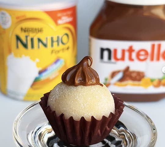 brigadeiro ninho com nutella