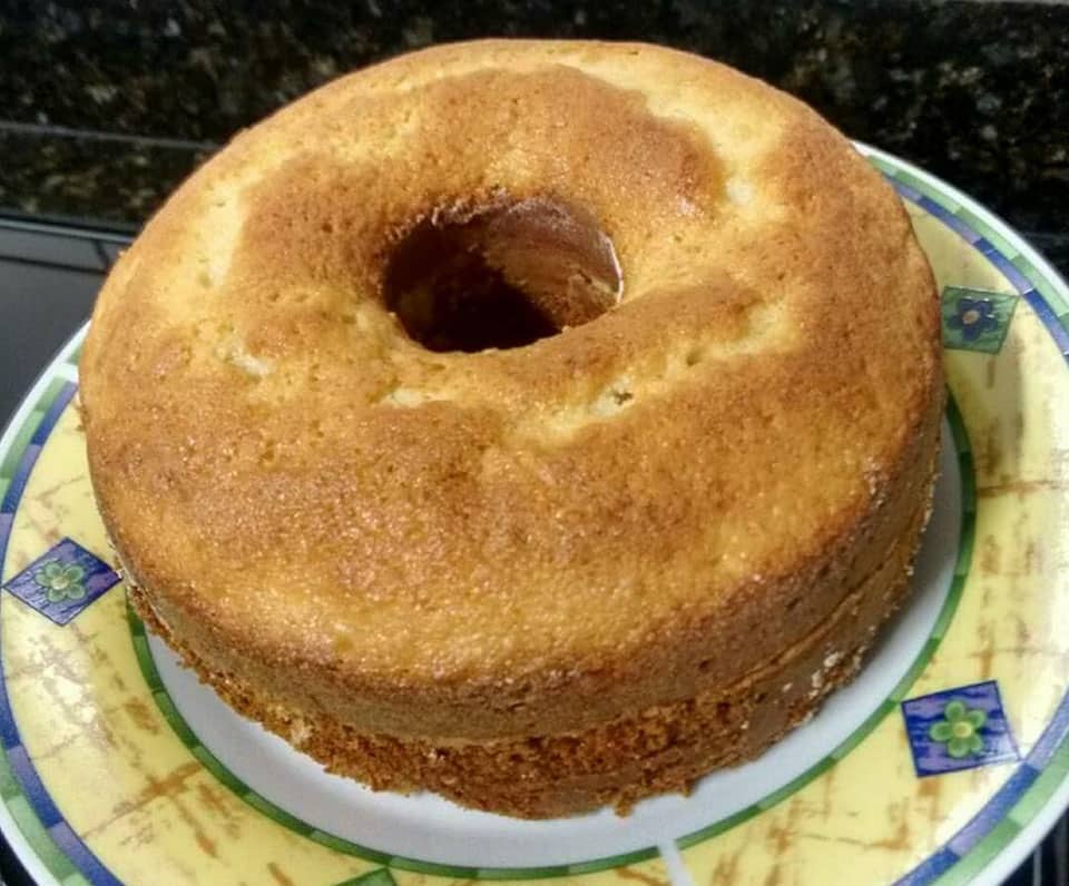 bolo de baunilha