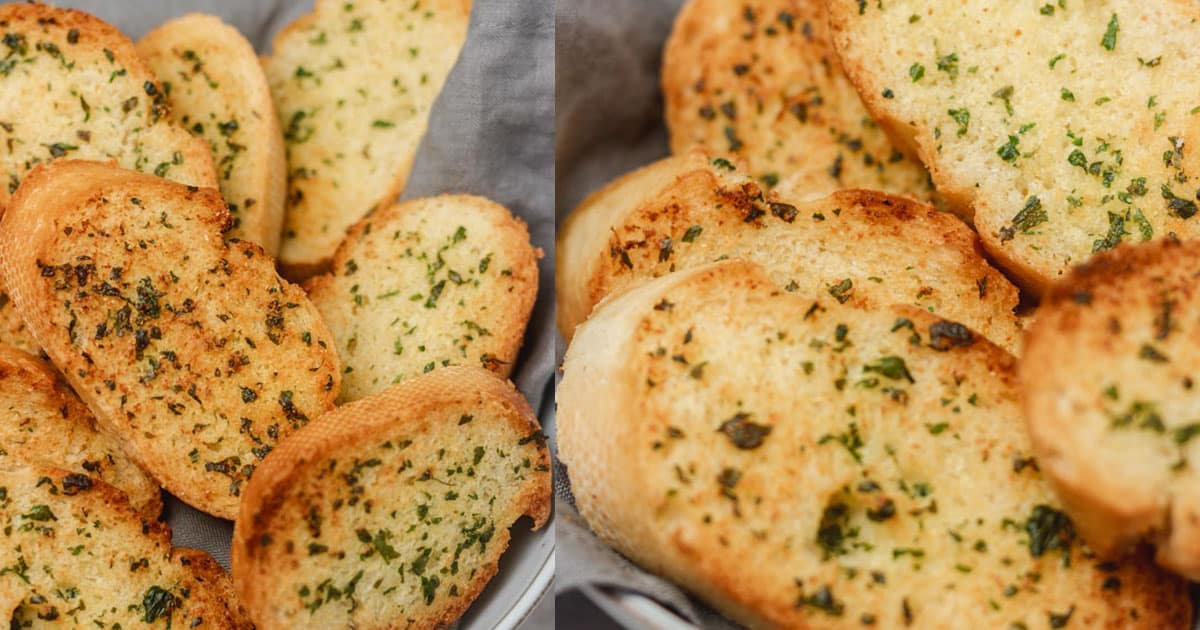 Receita de Torradas Temperadas com Alho