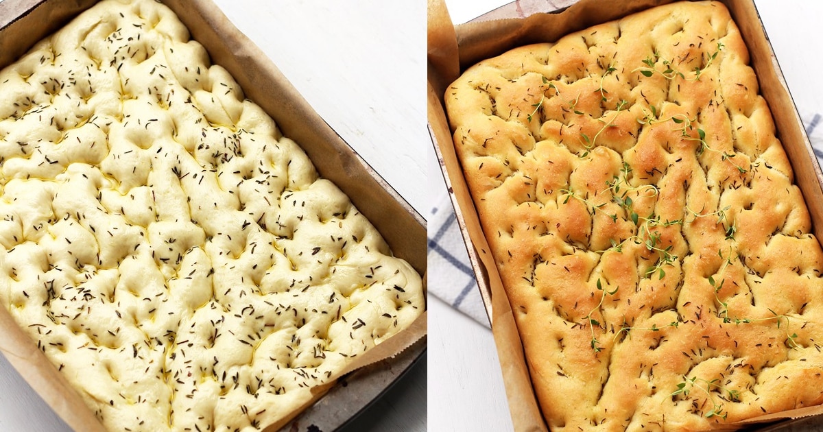 Focaccia de alecrim