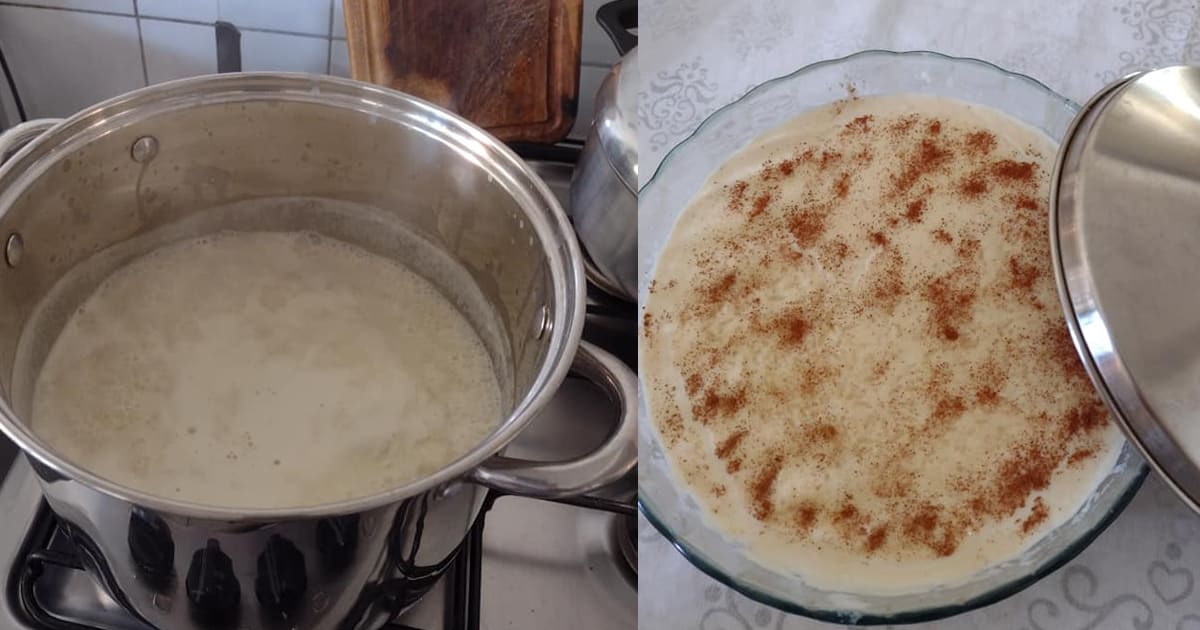 arroz doce receita