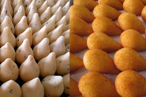 Coxinha com Massa de Mandioca