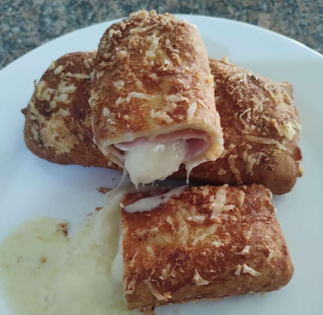 Cigarrete de presunto e queijo Receita Fácil Lanchonete