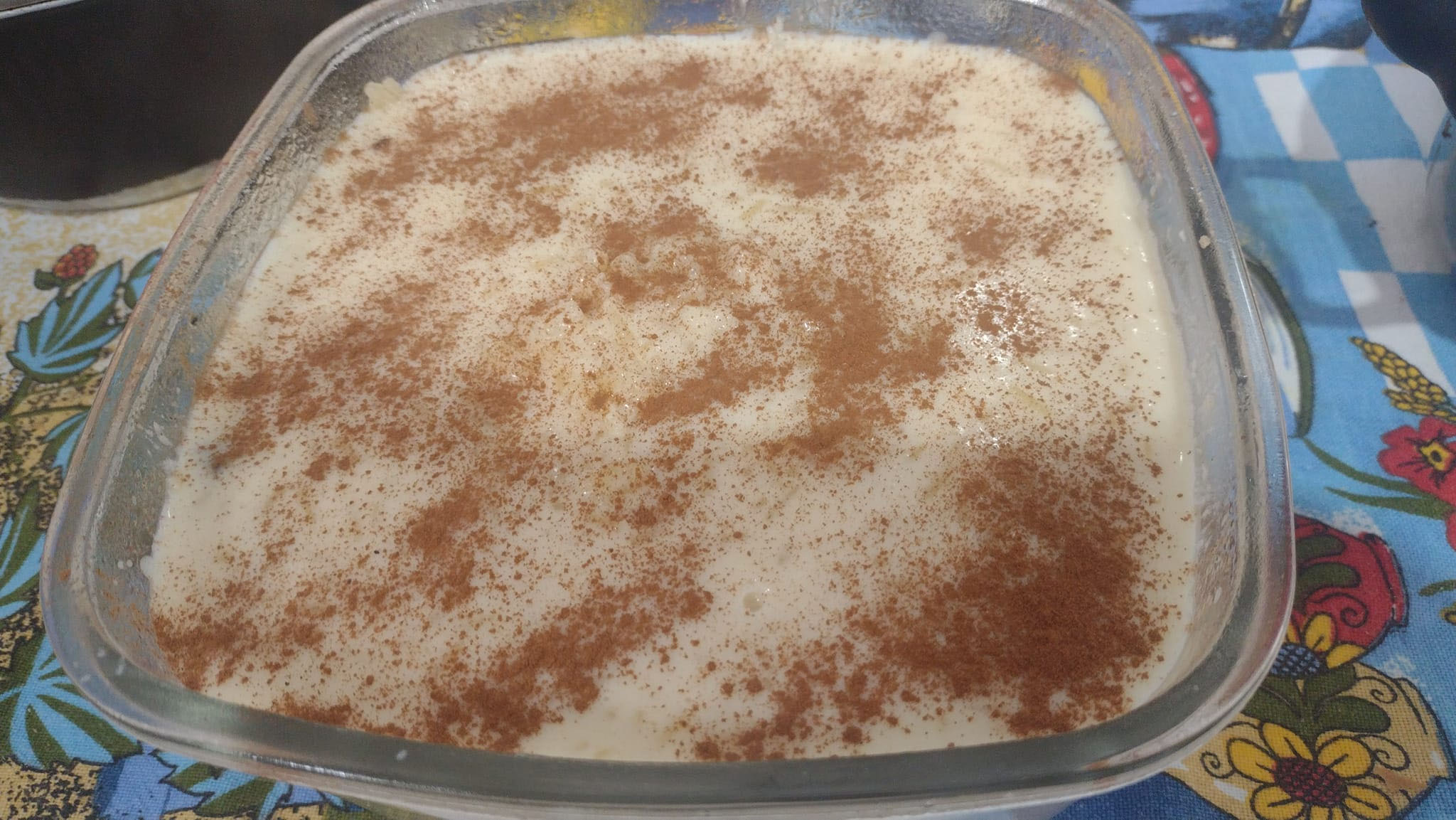 arroz doce com canela