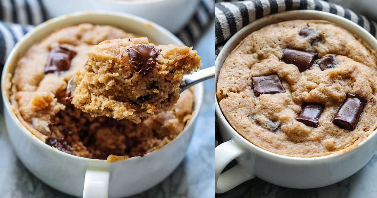 cookie de caneca receita