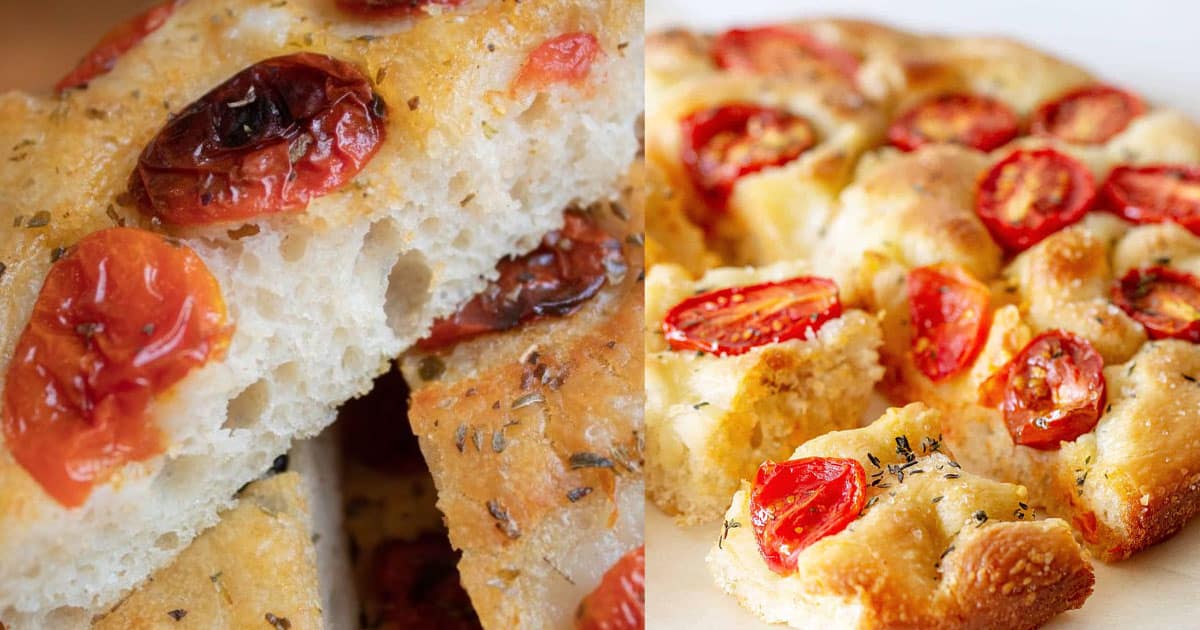 foccacia de tomate simples