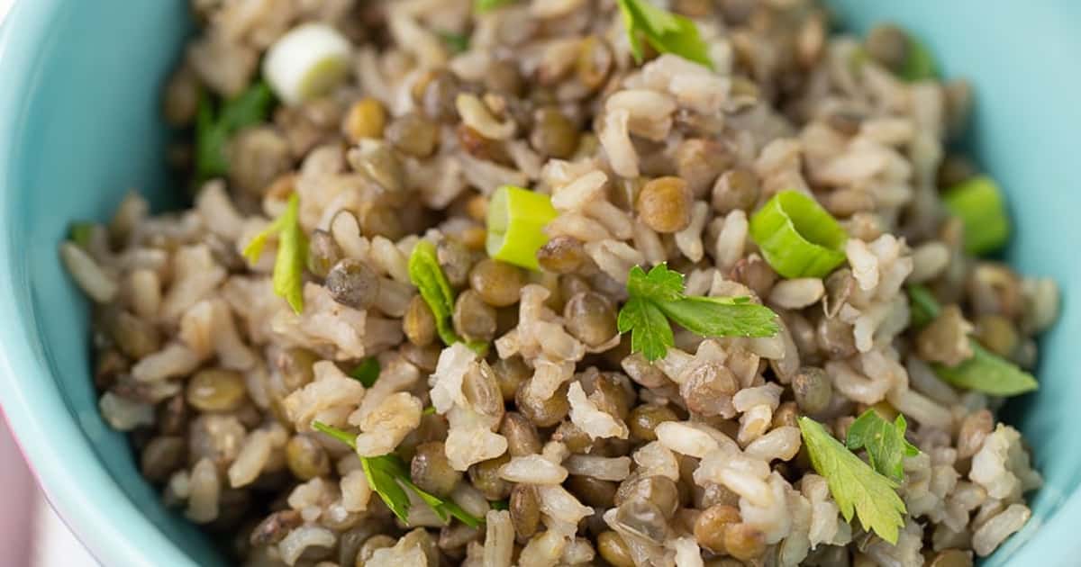 arroz integral lentilha