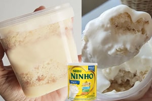 bolo pote leite ninho