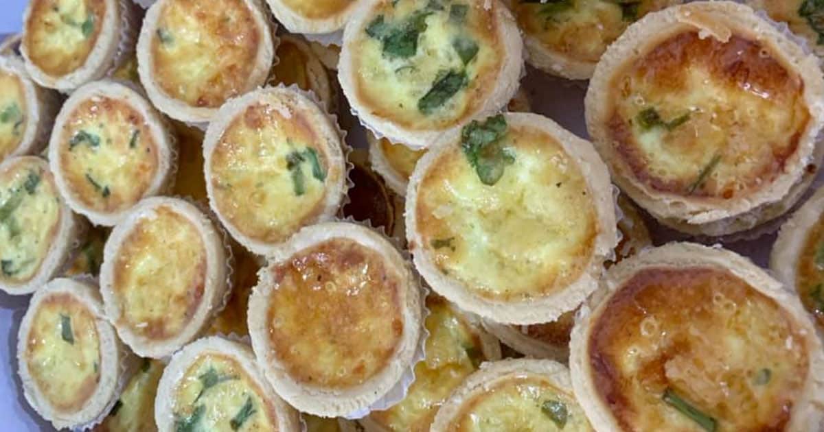 mini quiche queijo