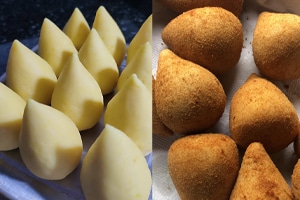 Coxinha com Massa de Batata