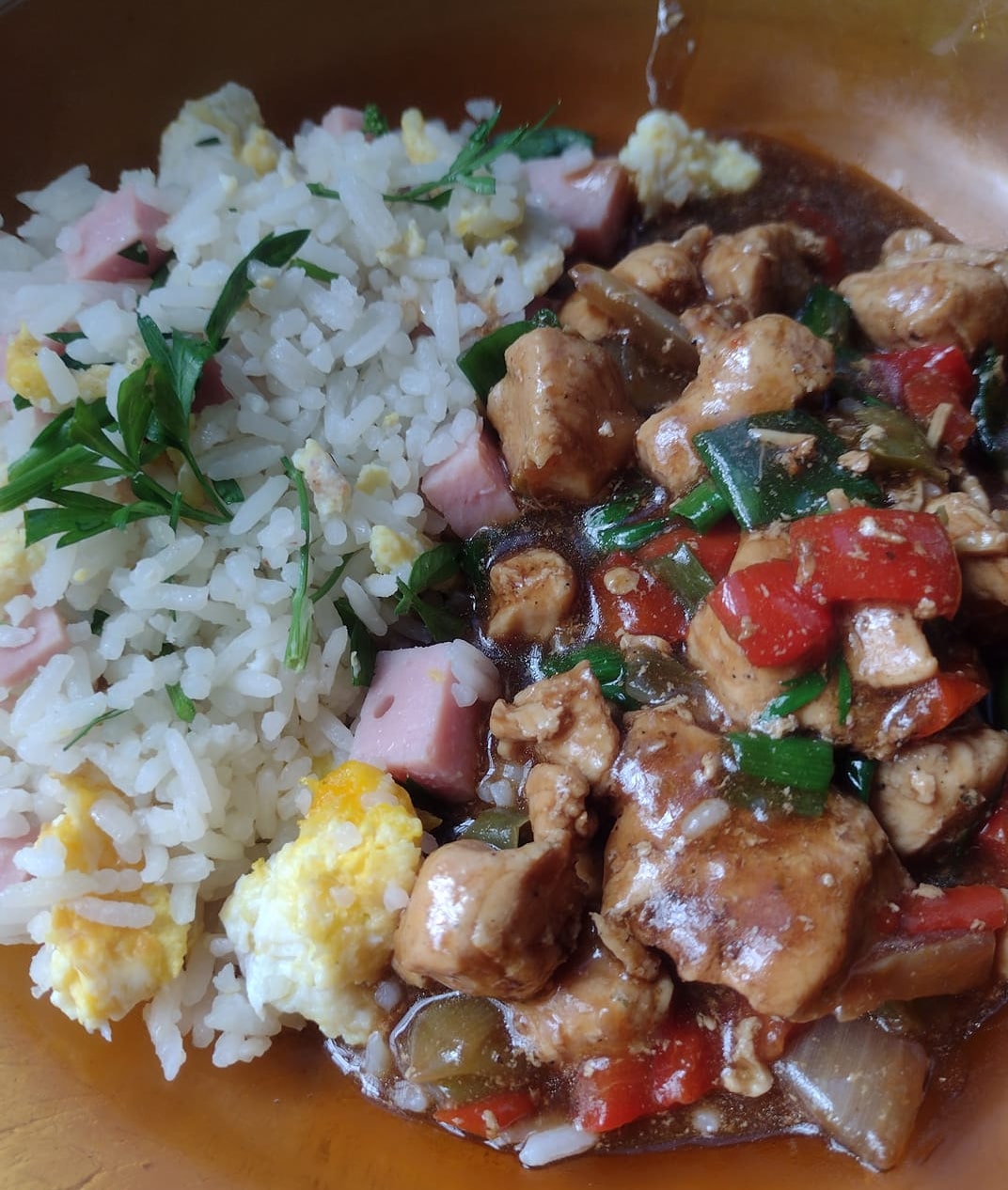 confrariadacasserole: Eu Q. Fiz! Frango Xadrez ou Kung Pao Chicken