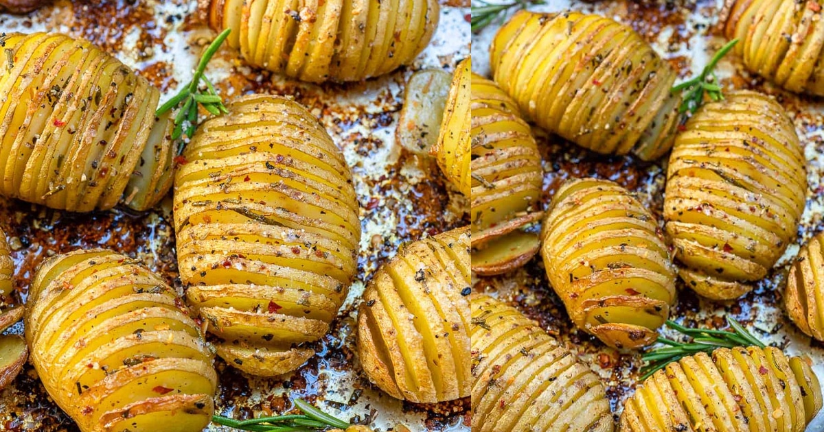 batata Hasselback assada