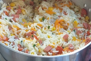 Receita de Arroz Temperado