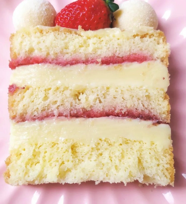 slice cake morango