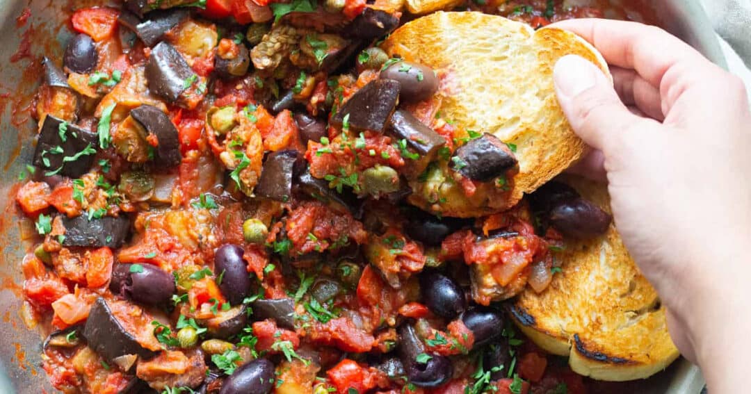 Caponata de Berinjela Melhor Receita! Super fácil para fazer