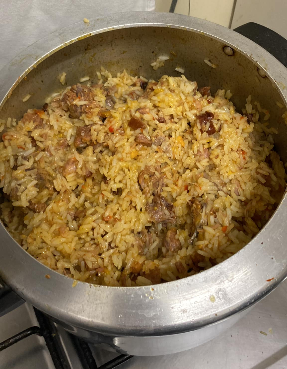 receita arroz com sua