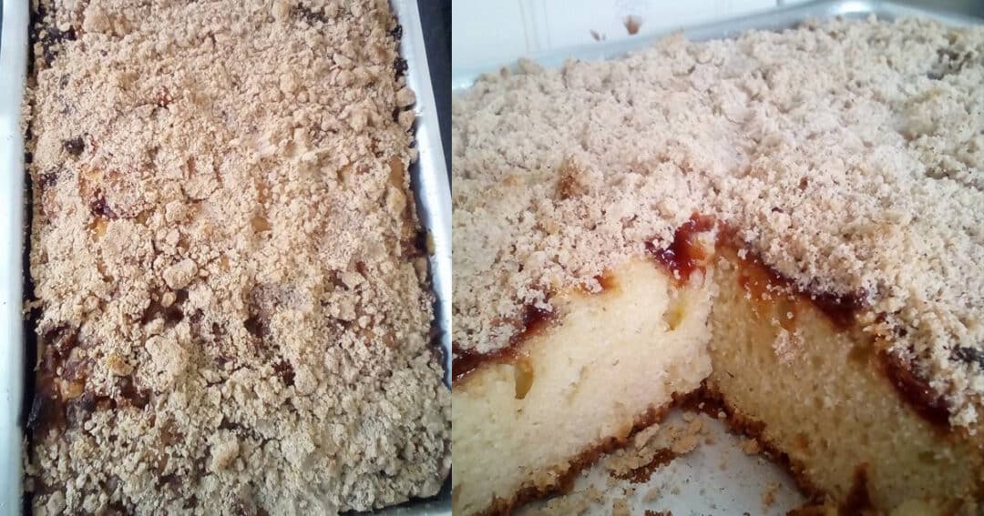 Cuca de Farofa Receita Fofinha e Crocante!