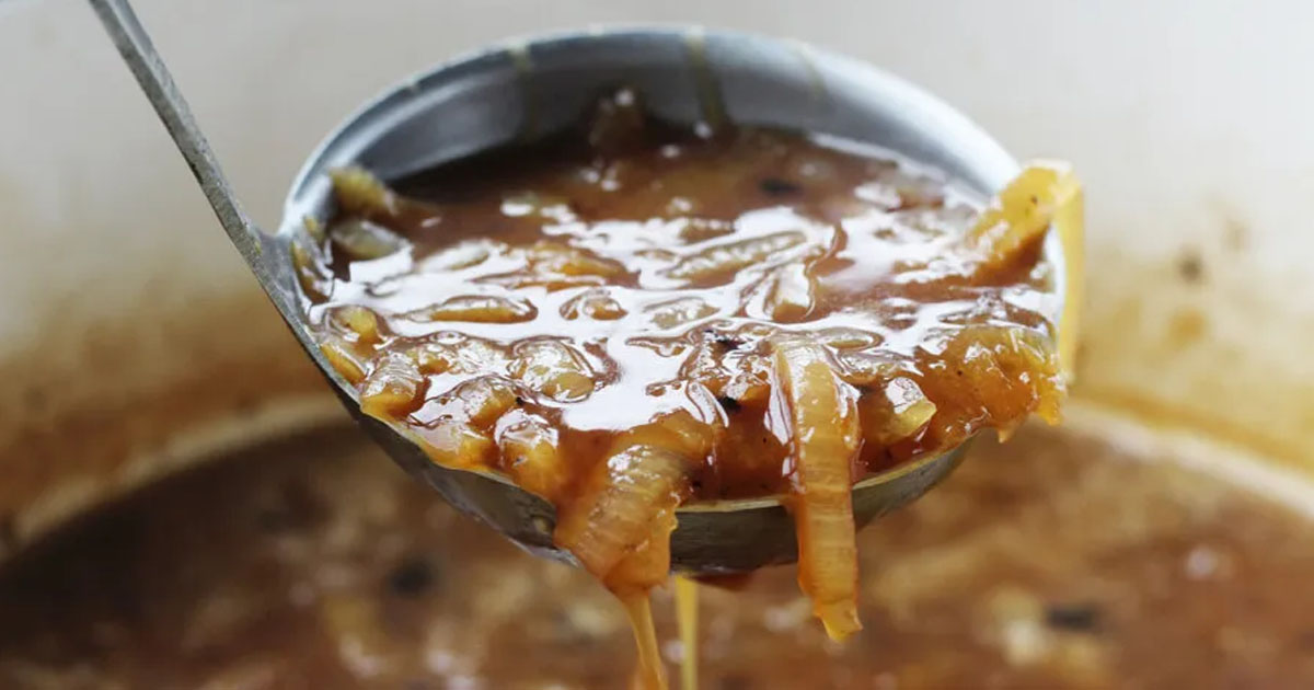 caldo de cebola receita