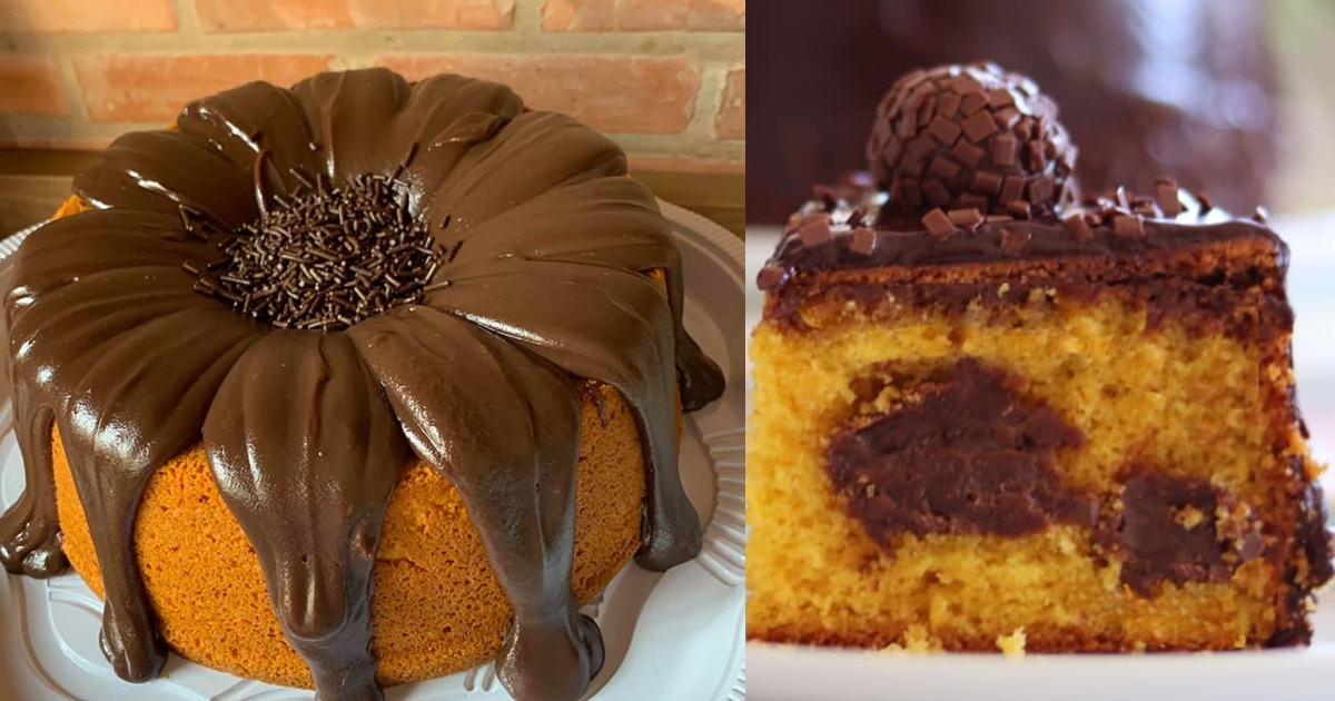 Bolo de Cenoura com Brigadeiro