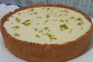 Torta de limão com Massa de Biscoito