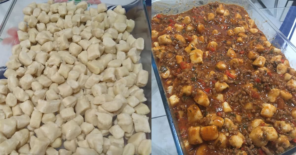 receita nhoque bolonhesa