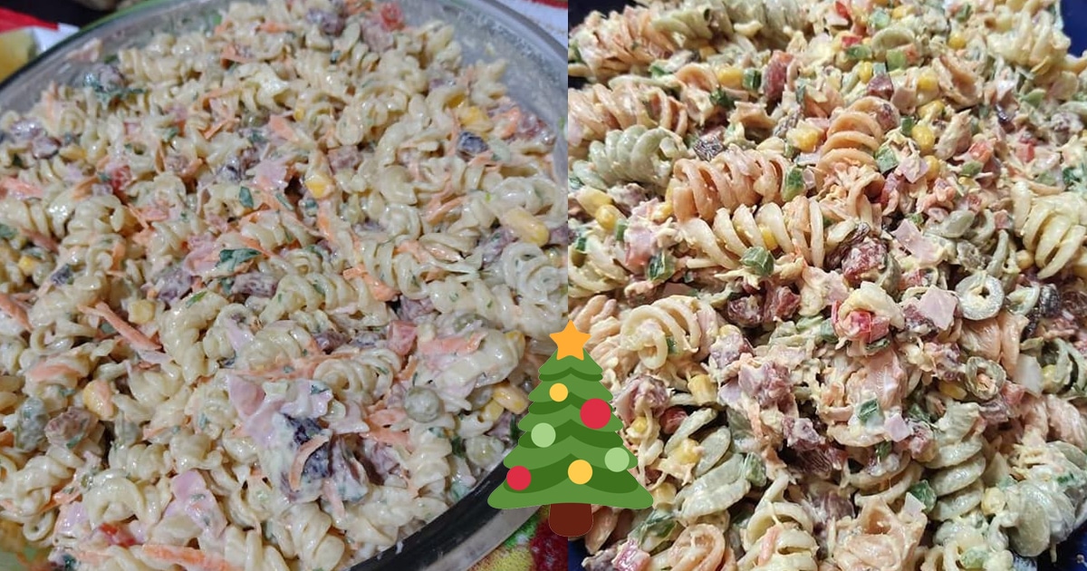 receita macarrão de natal