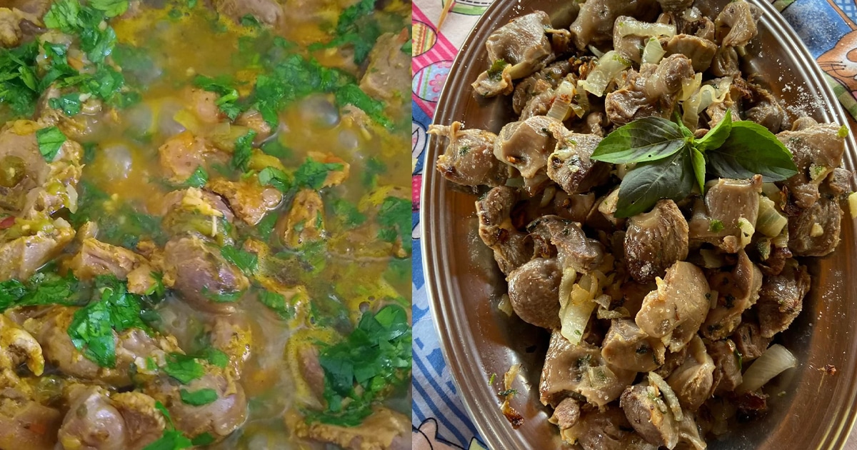 receita moela frango Botequim