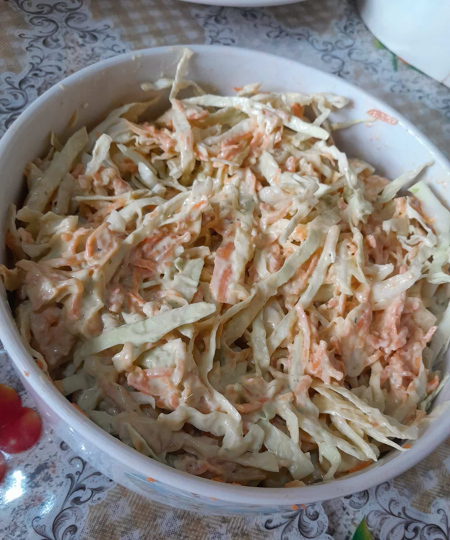 salada de repolho com maionese