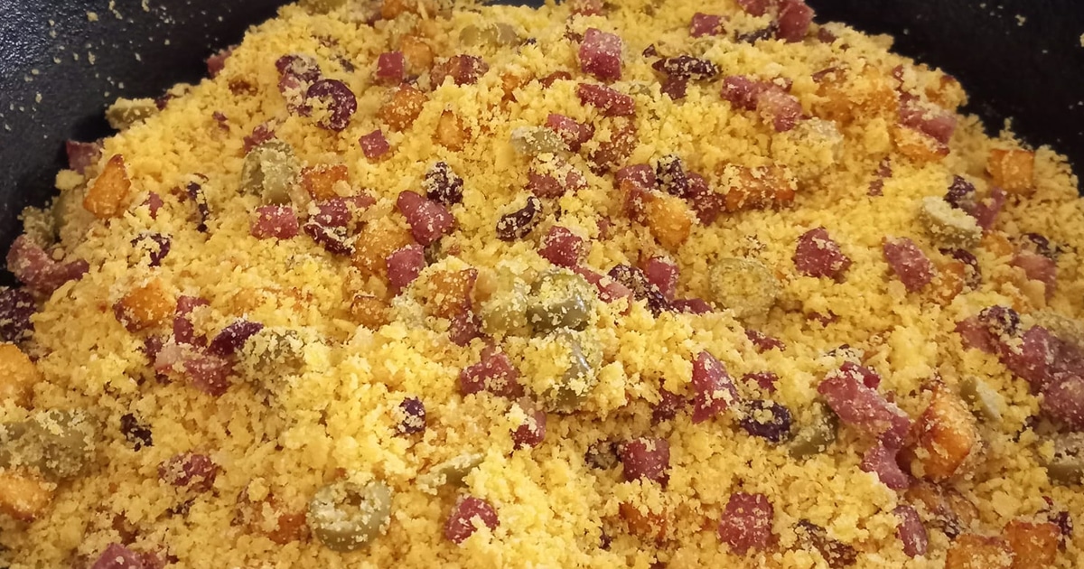 Receita de Farofa Crocante