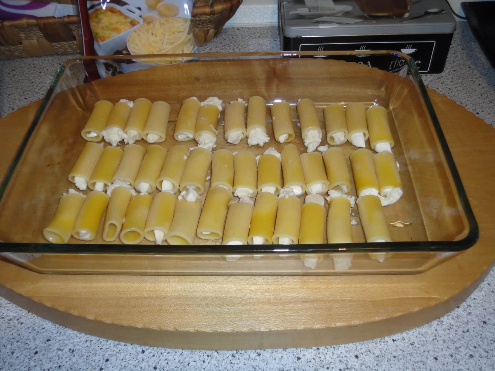 rigatoni recheado