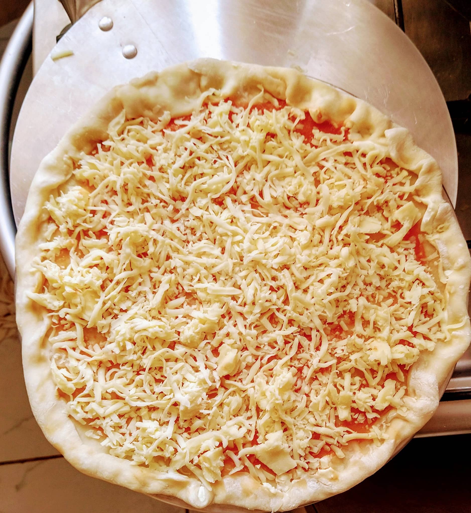 pizza de queijo simples