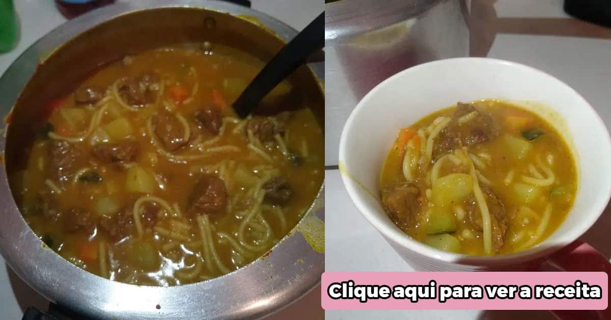 sopa de feijão simples